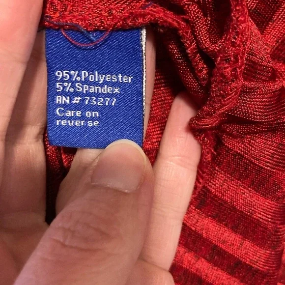 Apt. 9 red long sleeved women’s tunic blouse size medium - Picture 5 of 9